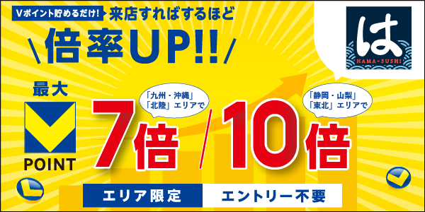 はま寿司ポイント倍率アップキャンペーン