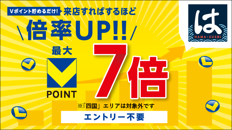 はま寿司ポイント倍率アップキャンペーン