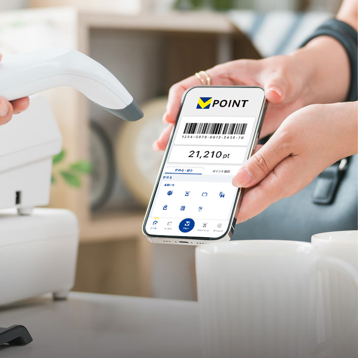 日本全国の提携店でVポイントを貯める